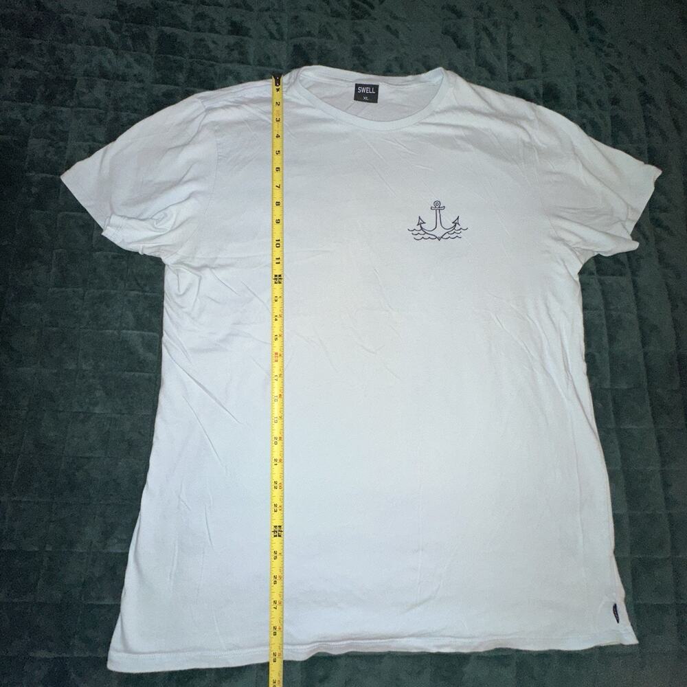 Swell Mens Short Sleeve Tee Shirt Extra Large (XL) Blue Mermaid Anchor - Picture 7 of 8